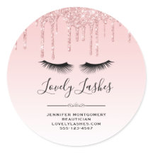 Unidades de brilho rosa moderno e Eyelashes empres