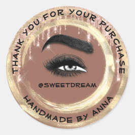 Adesivo Redondo Unidades de Limpeza de Lash do Artista de Compra d