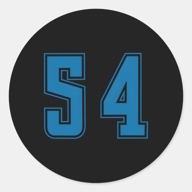 Adesivo Redondo Uniforme Numerada de Desportivos Junior do Equipe  (Frente)