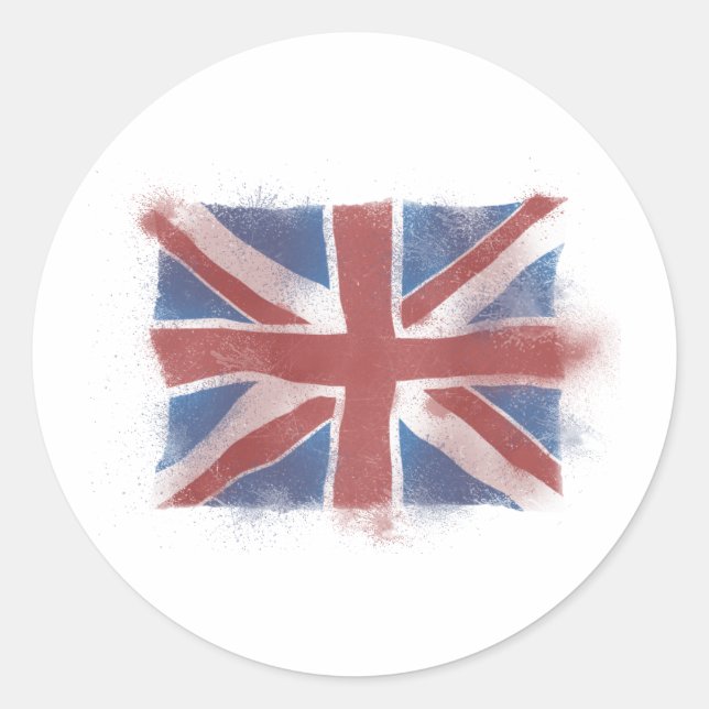 Adesivo Redondo Union Jack (Frente)