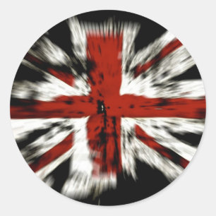 Adesivo Redondo Union Jack British Flag