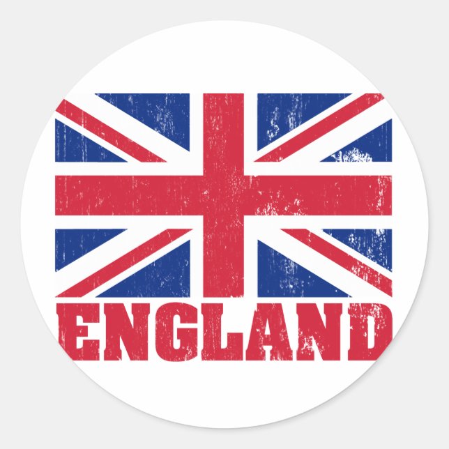 Adesivo Redondo Union Jack British Flag Sticker (Frente)