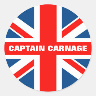 Adesivo Redondo Union Jack cómico