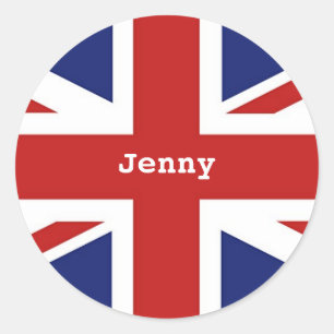 Adesivo Redondo Union Jack, Jenny