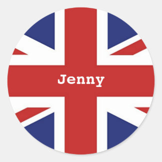 Adesivo Redondo Union Jack, Jenny
