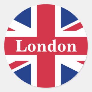 Adesivo Redondo Union Jack London ~ British Flag