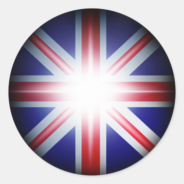 Adesivo Redondo Union Jack Sticker (Frente)