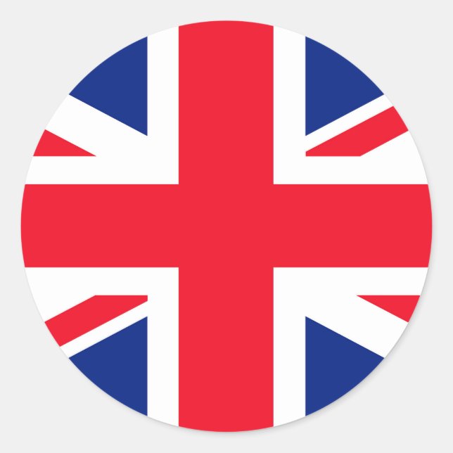 Adesivo Redondo Union Jack Sticker (Frente)