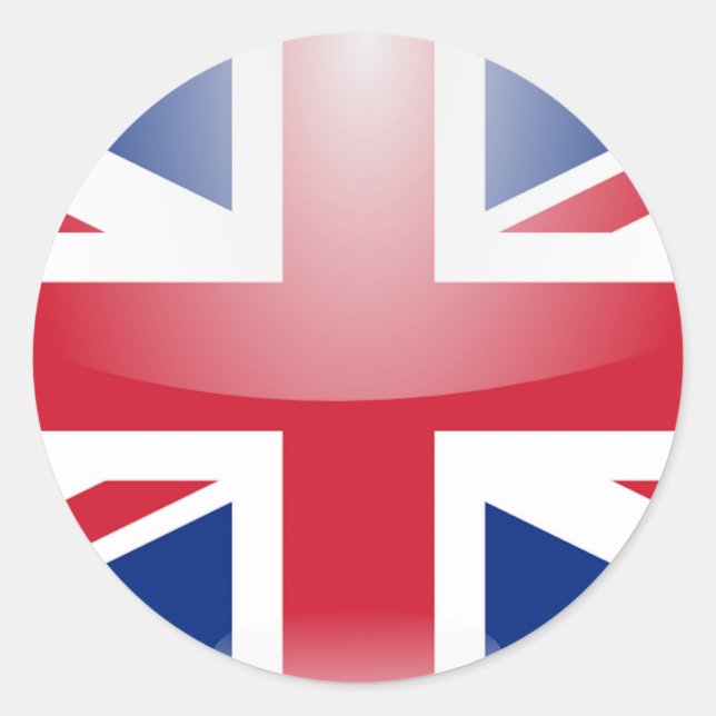 Adesivo Redondo Union Jack Sticker (Frente)