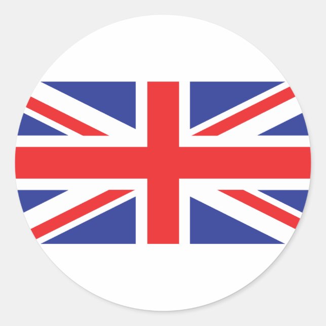 Adesivo Redondo Union Jack UK Flag (Frente)