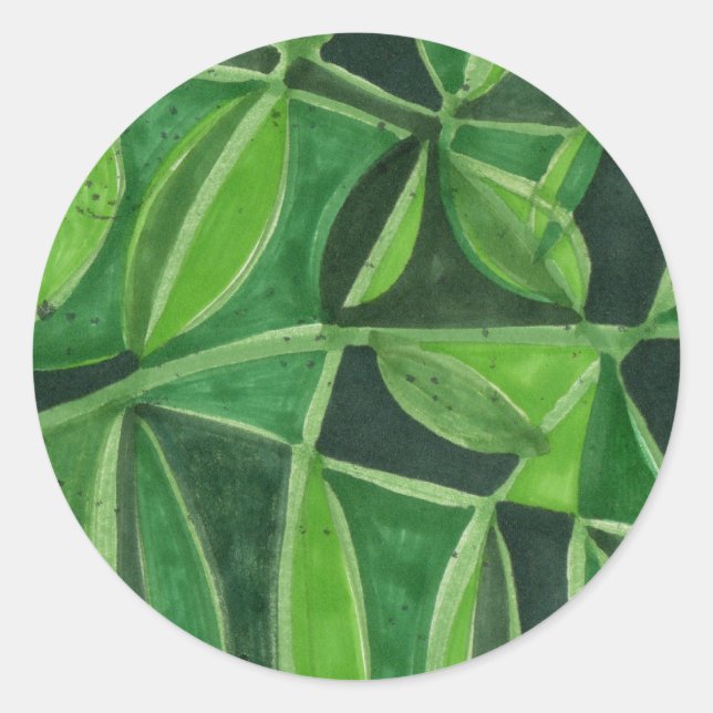 Adesivo Redondo Unir Amantes de Plantas (Frente)