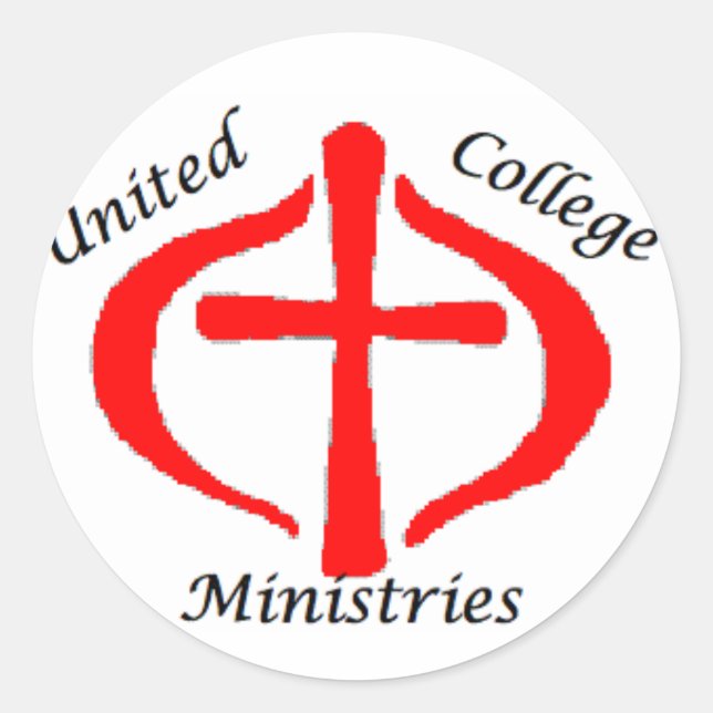 Adesivo Redondo United College Ministries Sticker (Frente)