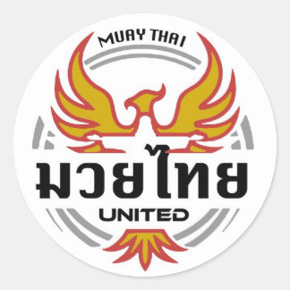 Adesivo Redondo United MMA Muay Thai Sticker