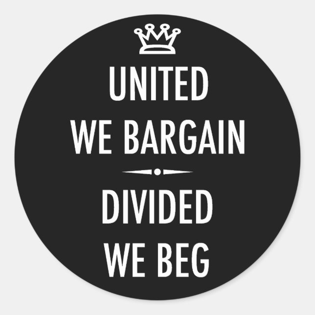 Adesivo Redondo United We Bargain (Frente)