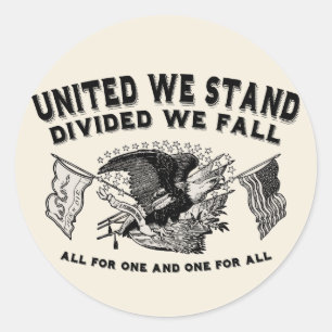 Adesivo Redondo United We Stand