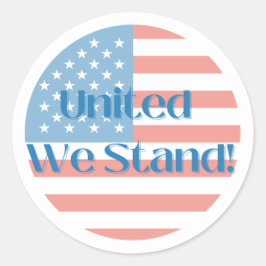 Adesivo Redondo United We Stand