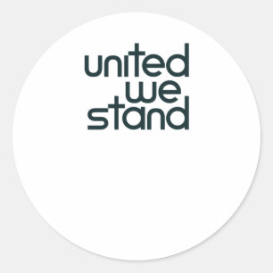 Adesivo Redondo United We Stand Sticker