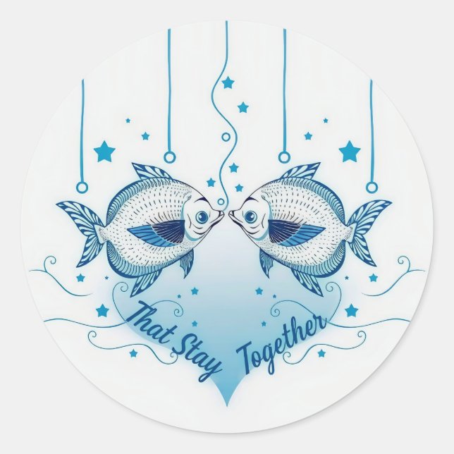 Adesivo Redondo Unity of Hearts: A Whimsical Ode to Togetherness (Frente)