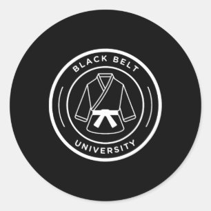 Adesivo Redondo Universidade Black Belt