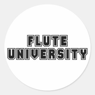 Adesivo Redondo Universidade de Flute