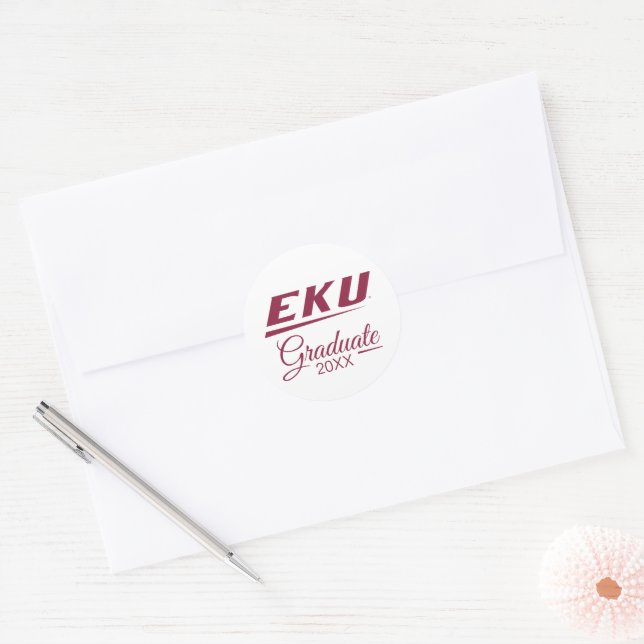 Adesivo Redondo Universidade de Kentucky Oriental | EKU (Envelope)