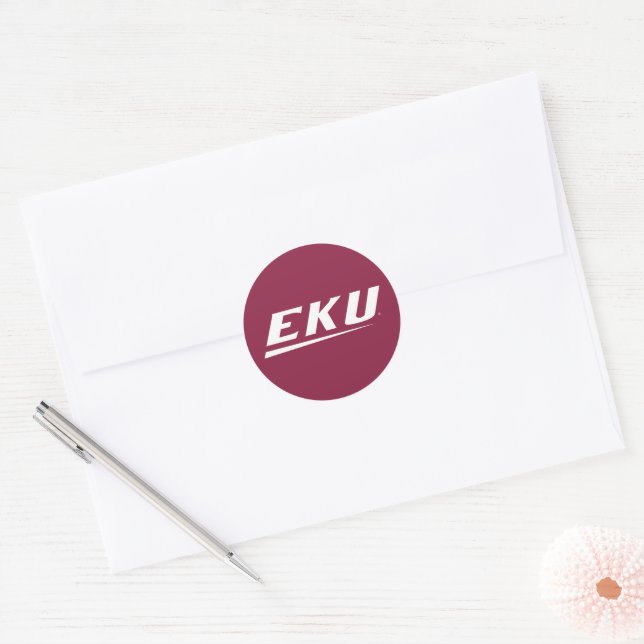 Adesivo Redondo Universidade de Kentucky Oriental | EKU (Envelope)