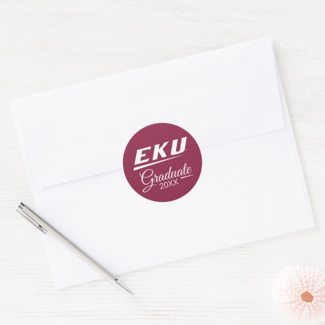 Adesivo Redondo Universidade de Kentucky Oriental | EKU (Envelope)