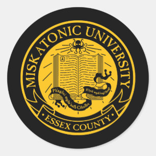 Adesivo Redondo Universidade de Miskatonic
