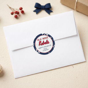 Adesivo Redondo Universidade do Mississippi Ole Miss Rebels