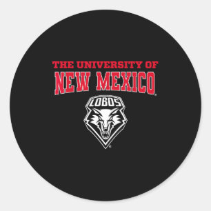 Adesivo Redondo Universidade do Novo México Unm Lobos Ncaa Unm&# 