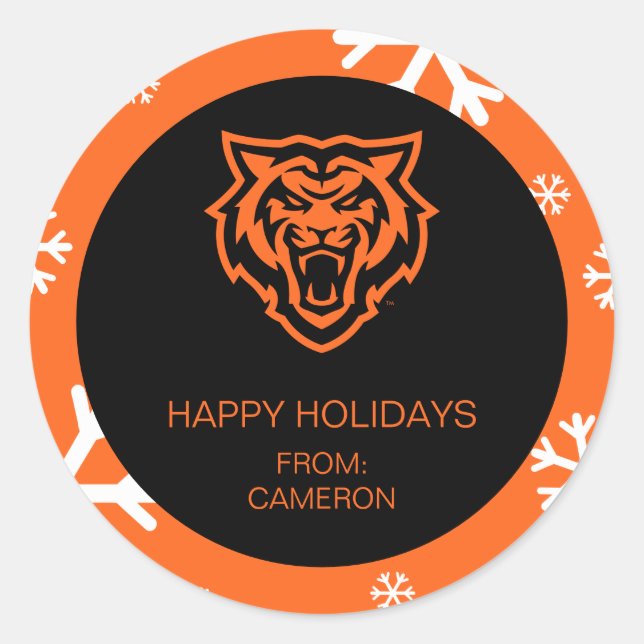 Adesivo Redondo Universidade Estadual de Idaho Bengals Spirit Desi (Frente)