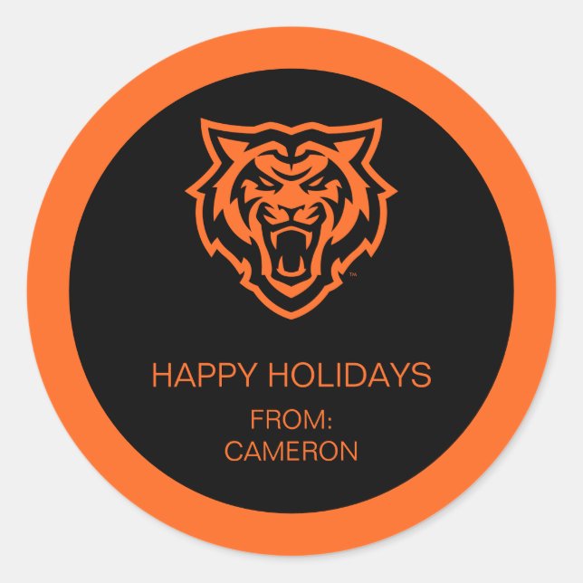 Adesivo Redondo Universidade Estadual de Idaho Bengals Spirit Desi (Frente)