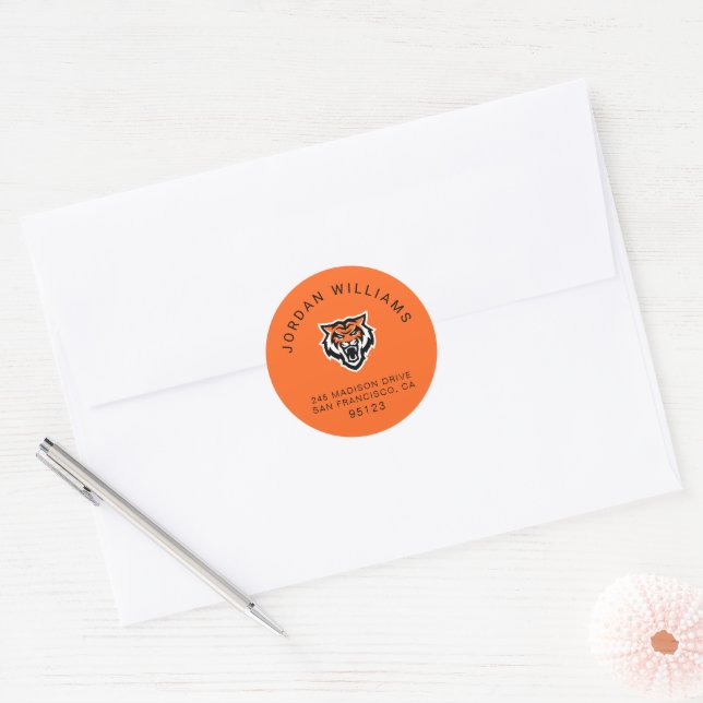 Adesivo Redondo Universidade Estadual de Idaho Bengals Spirit Desi (Envelope)