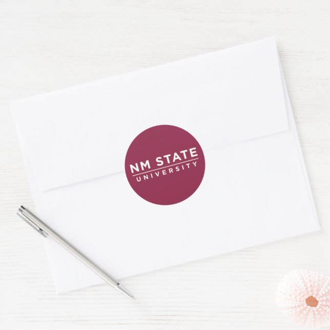 Adesivo Redondo Universidade Estadual do Novo México (Envelope)