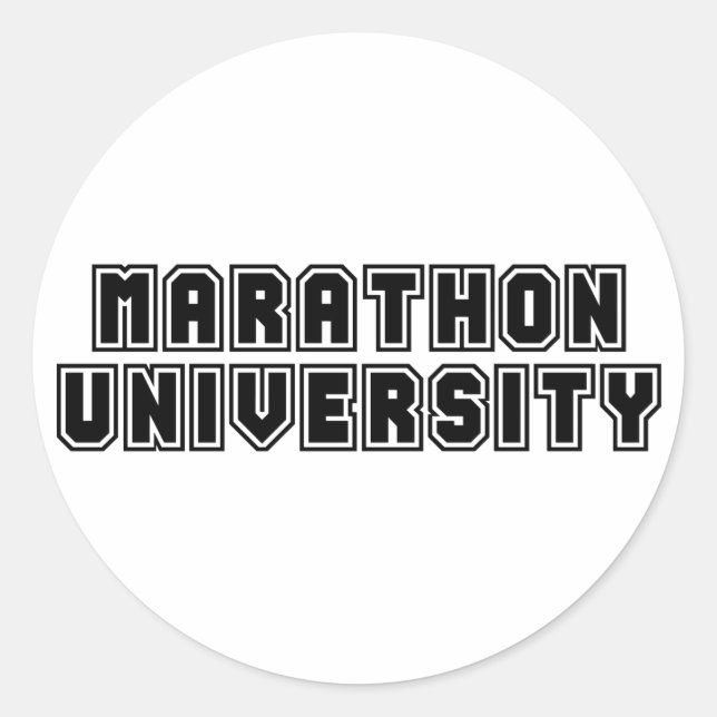 Adesivo Redondo Universidade Marathon (Frente)