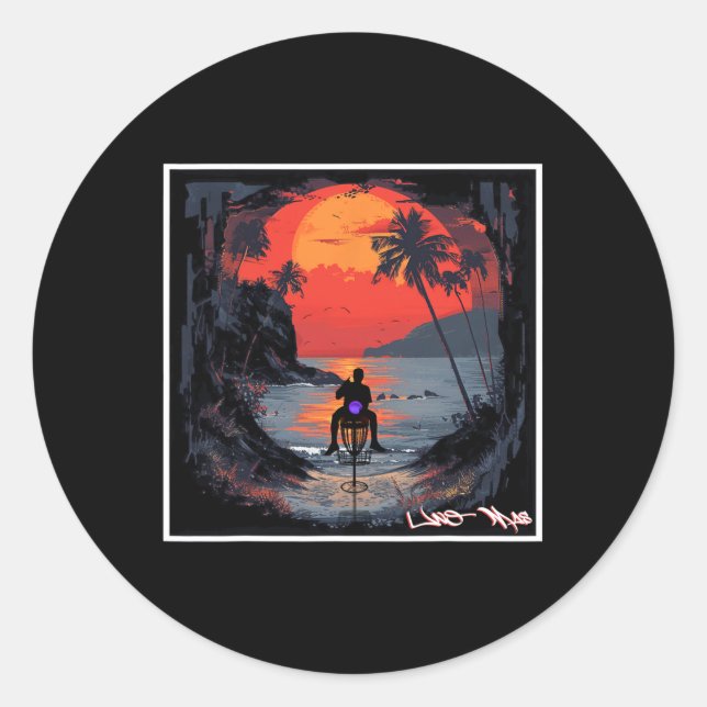 Adesivo Redondo Uno Mas - Disc Golf  (Frente)