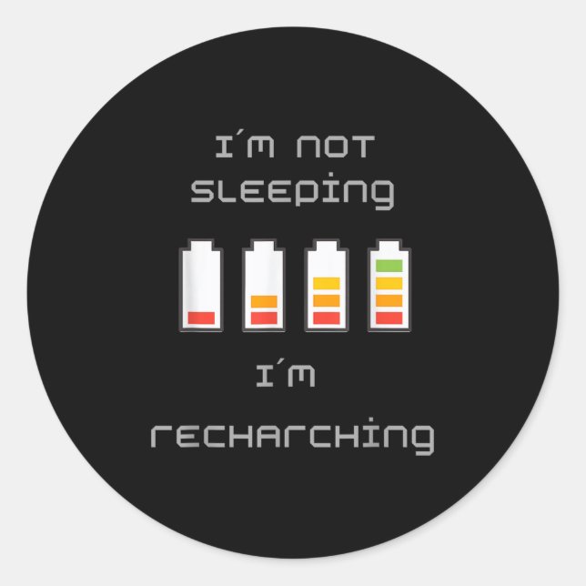 Adesivo Redondo Unplugged &amp; Energized_ Cool Battery Design  (Frente)