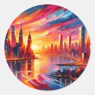 ADESIVO REDONDO UNSET DE CIDADE