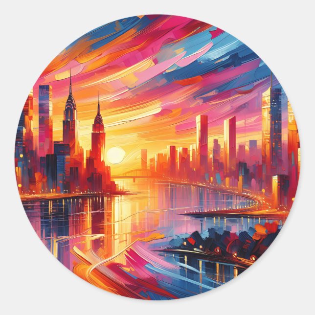 ADESIVO REDONDO UNSET DE CIDADE (Frente)
