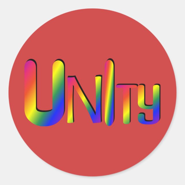 Adesivo Redondo Unty Stickers (Frente)