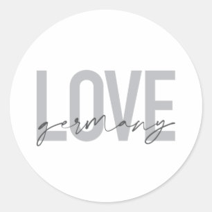 Adesivo Redondo Urbana, moderna, simples, legal design Love Aleman