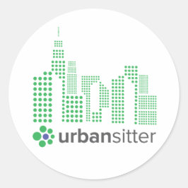 Adesivo Redondo UrbanSitter Round Sticker - 3", Folha de 6, Glossy