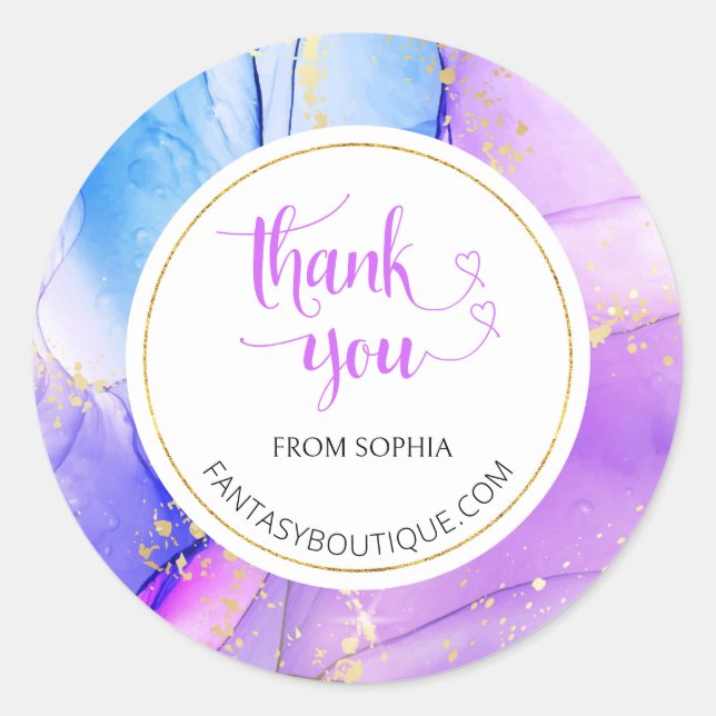 Adesivo Redondo URL do Nome Personalizado de Empresa Fabricado Man (Frente)