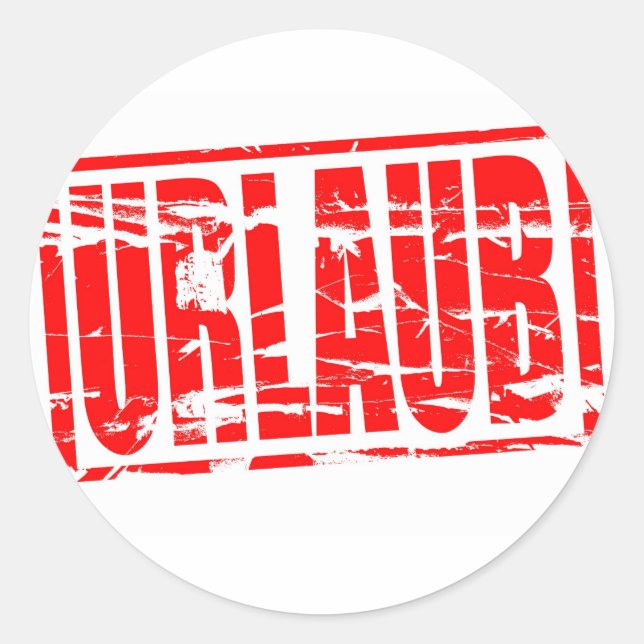 Adesivo Redondo Urlaub (Frente)