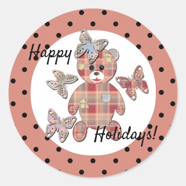 Adesivo Redondo Ursinho (Frente)