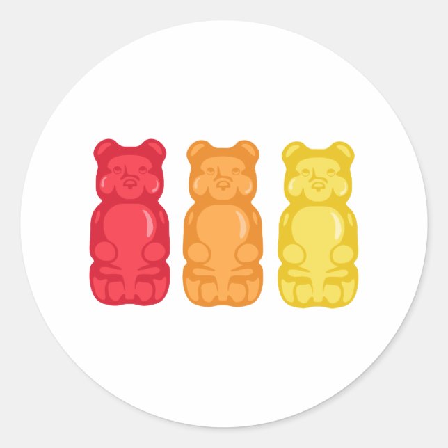 Adesivo Redondo Ursinhos (Frente)