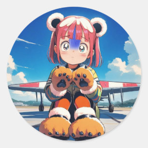 Adesivo Redondo Ursinhos na pista