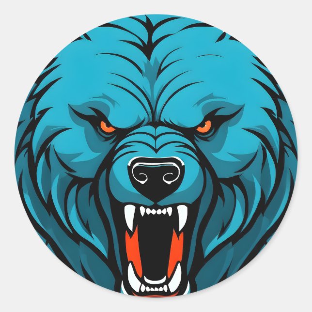 Adesivo Redondo Urso (Frente)