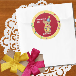 Adesivo Redondo Urso Bestial Bestial 5