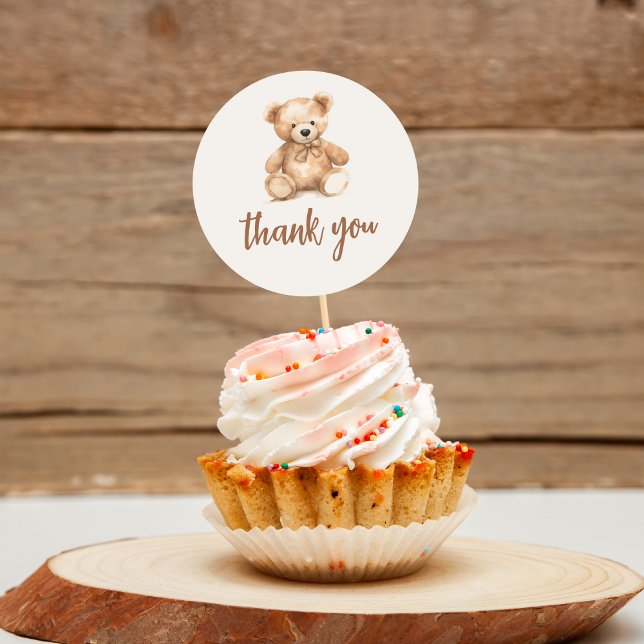 Adesivo Redondo Urso Branco Bonito (Criador carregado)